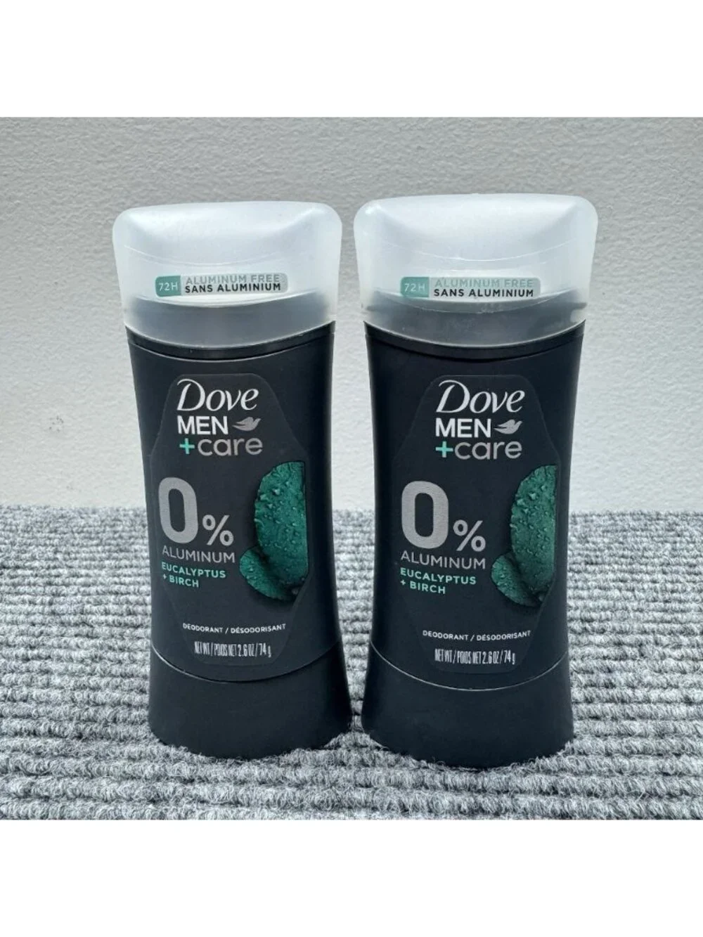 2 Pack Dove Men+Care Deodorant Eucalyptus Birch Stick Lot Of 2 Aluminum Free NEW
